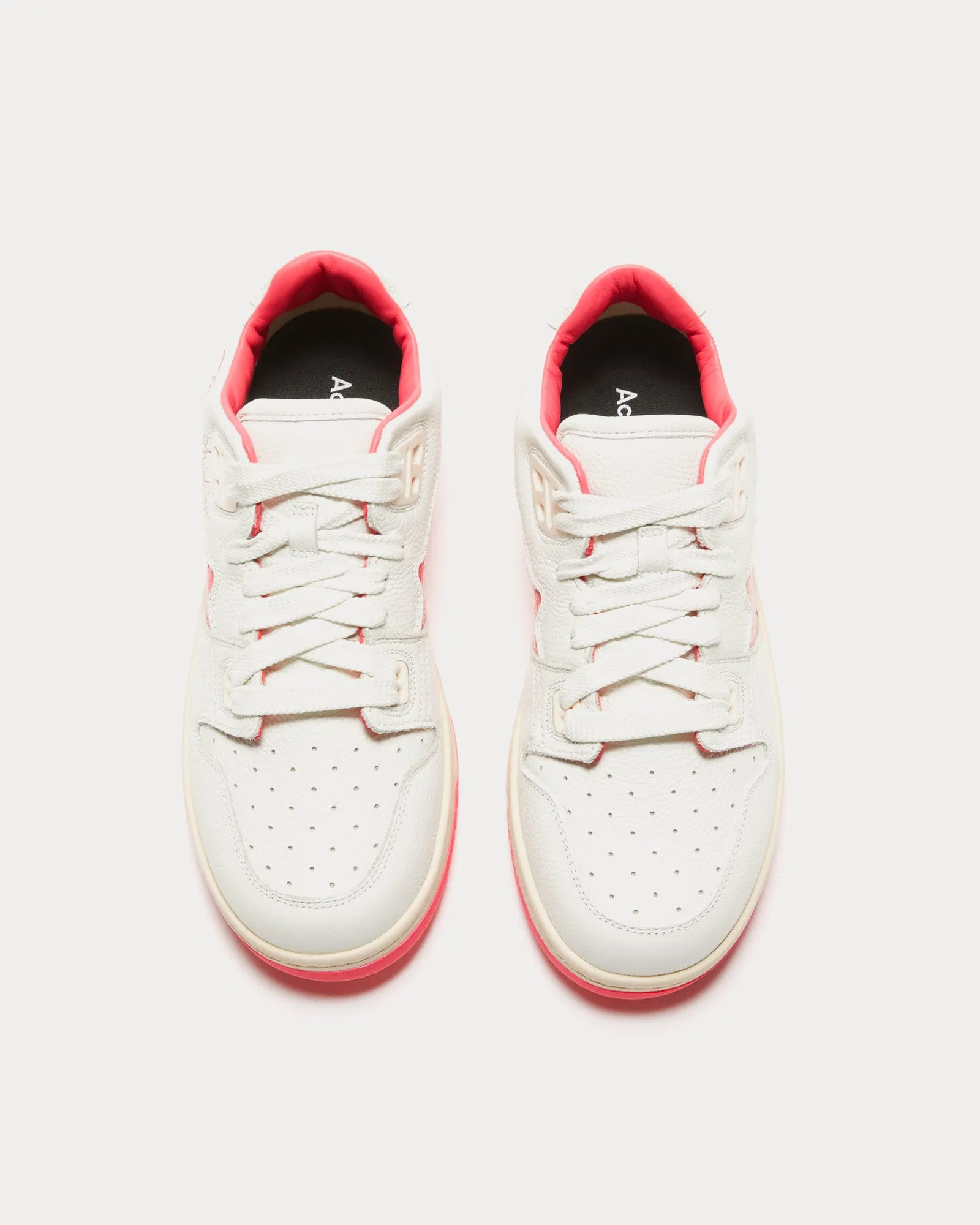 08sthlm Basketball White / Electric Pink Low Top Sneakers