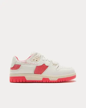 08sthlm Basketball White / Electric Pink Low Top Sneakers