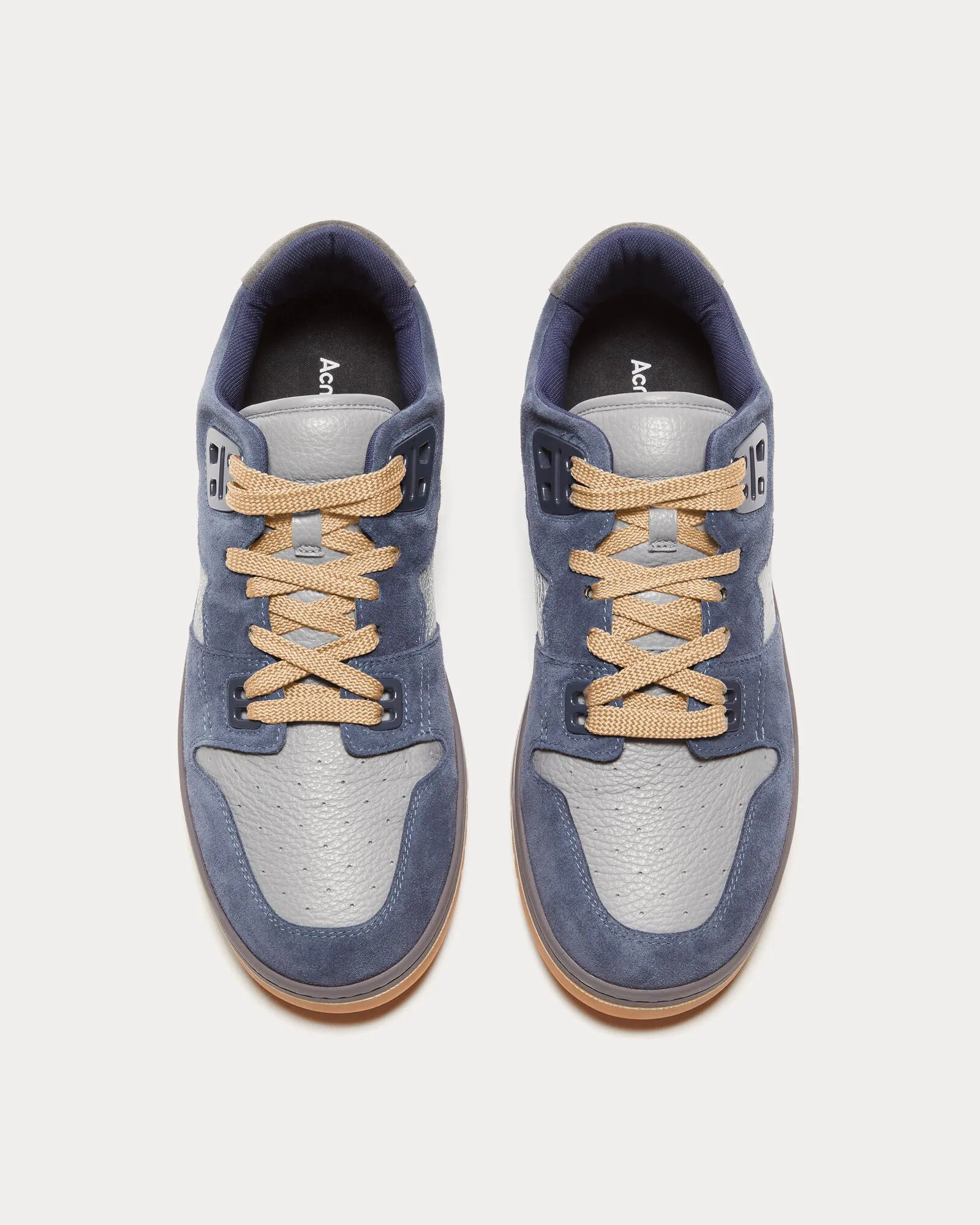 08sthlm Fuzzy Grey / Blue Low Top Sneakers