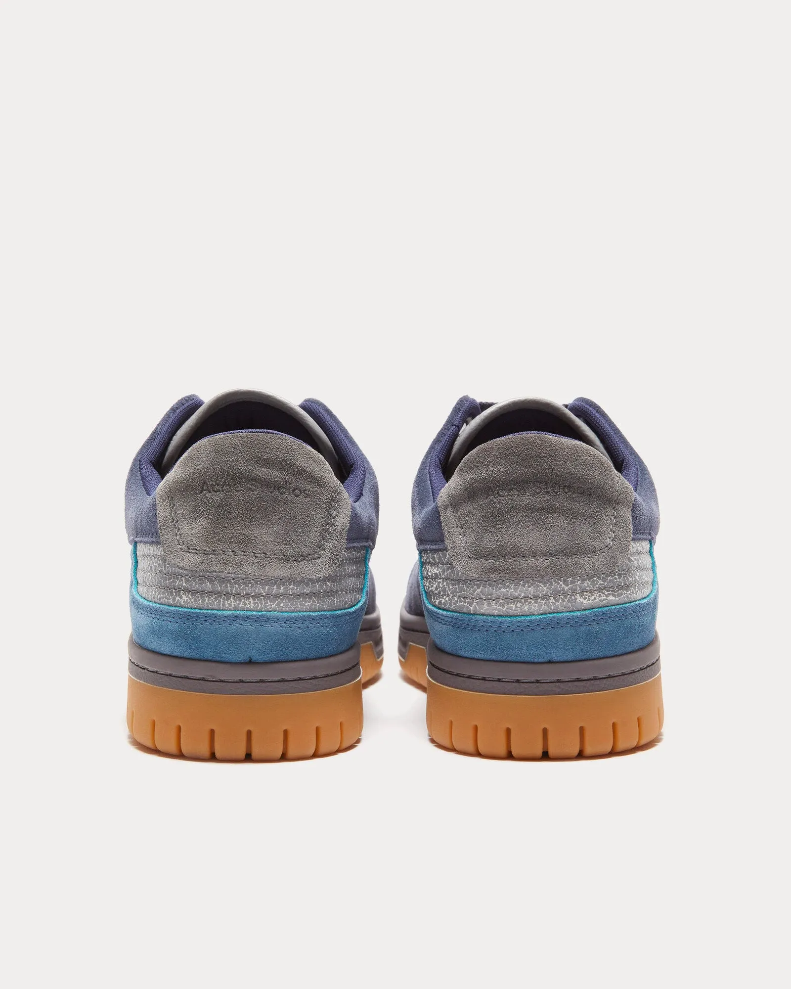 08sthlm Fuzzy Grey / Blue Low Top Sneakers