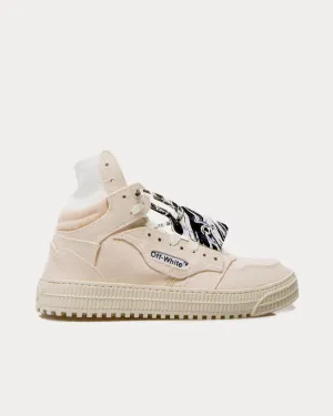 3.0 Off Court Canvas Beige High Top Sneakers
