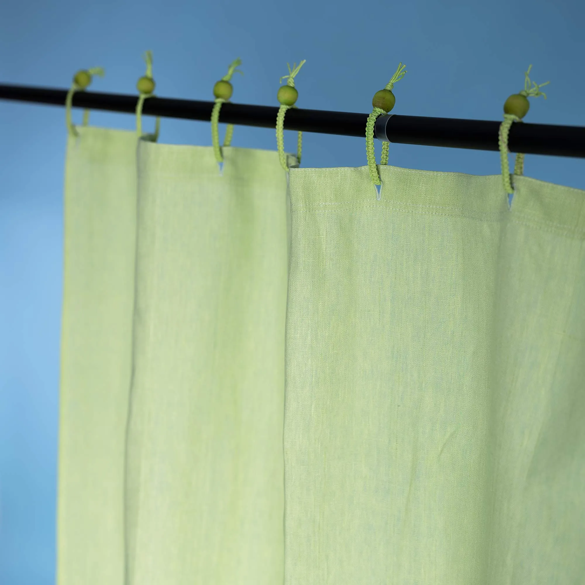 48x72 Hemp Shower Curtain 100% Organic (PVC-Free, Plastic-Free, Vinyl-Free) (Stall Size) (100% Biodegradable) (MONTEBELLO)