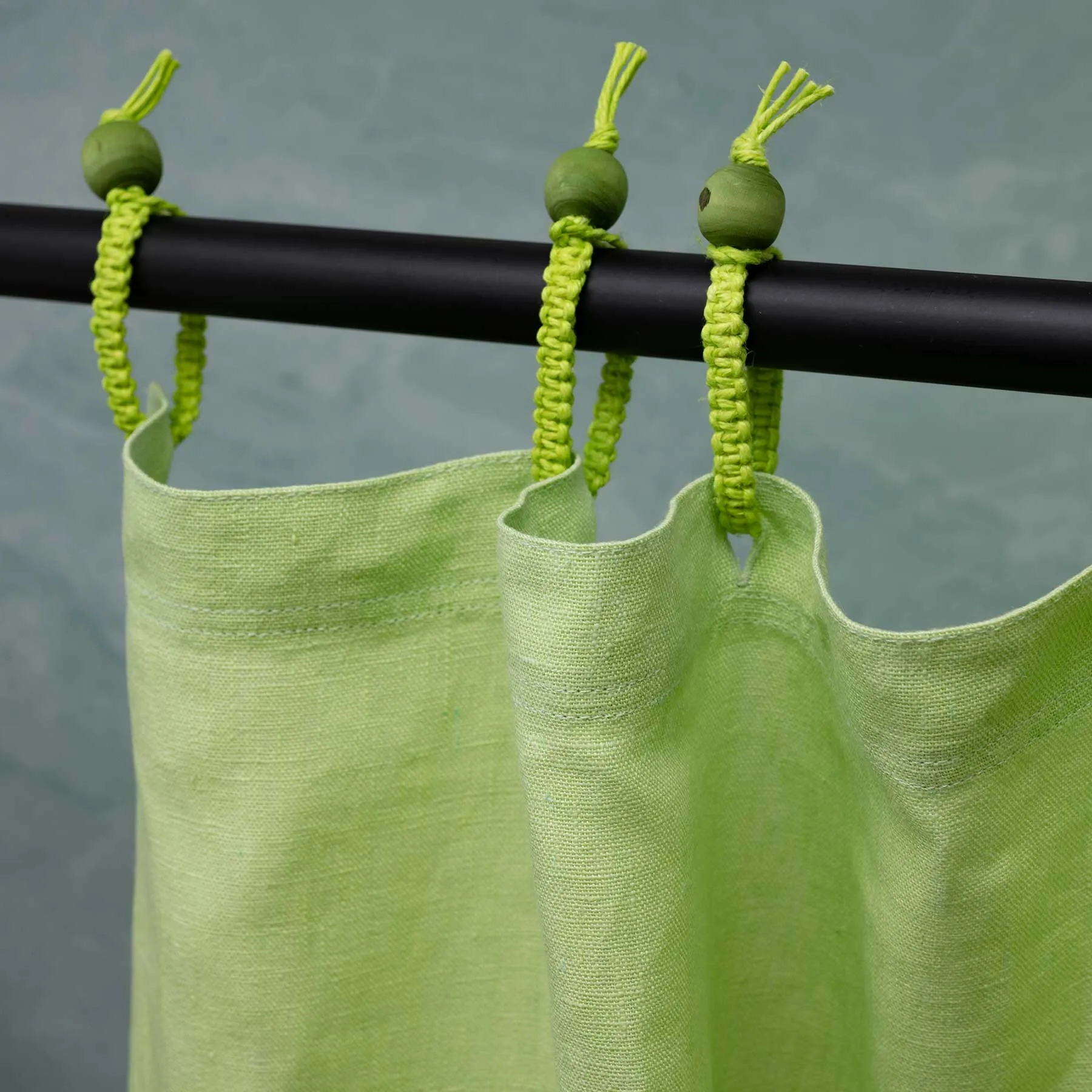 48x72 Hemp Shower Curtain 100% Organic (PVC-Free, Plastic-Free, Vinyl-Free) (Stall Size) (100% Biodegradable) (MONTEBELLO)