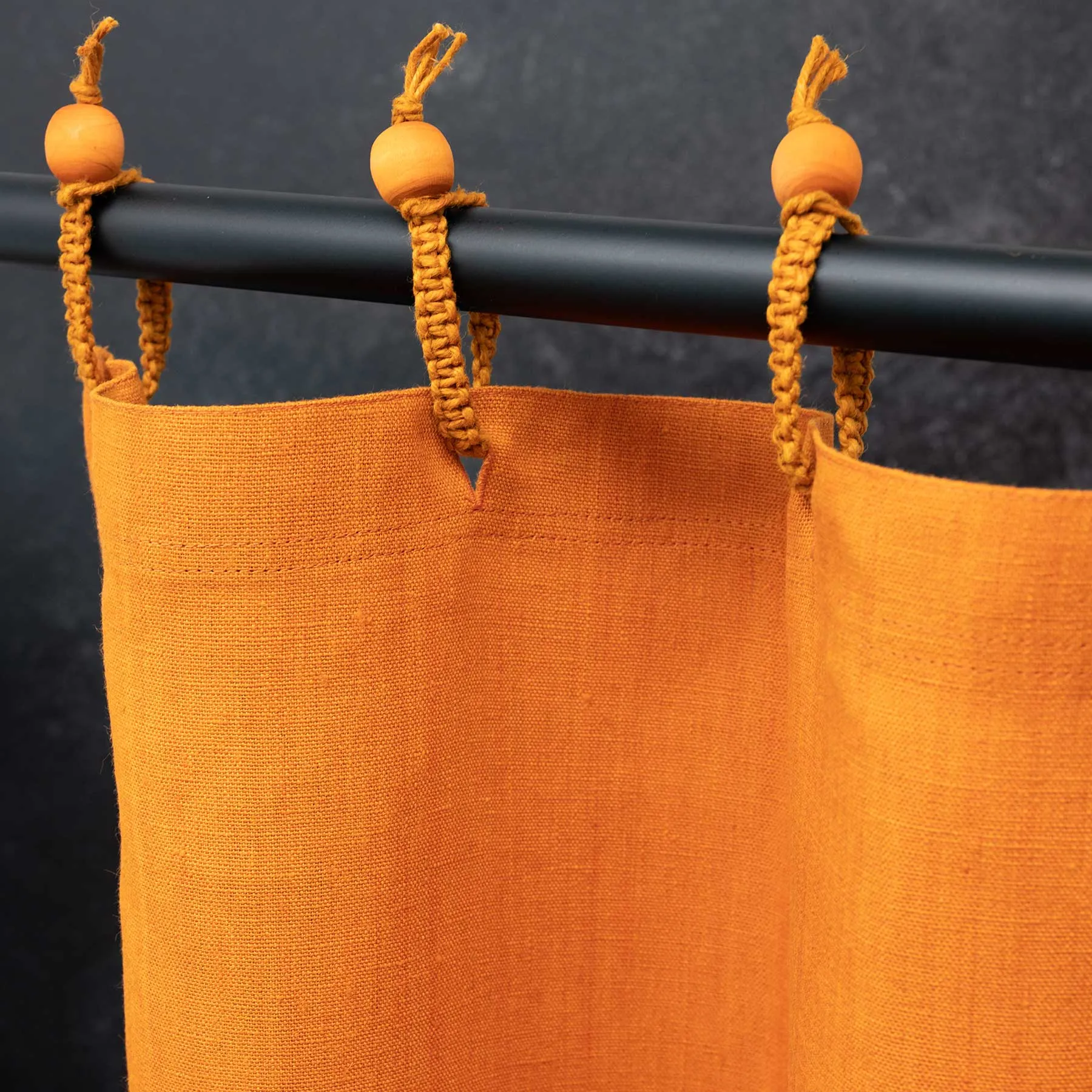 48x72 Hemp Shower Curtain 100% Organic (PVC-Free, Plastic-Free, Vinyl-Free) (Stall Size) (100% Biodegradable) (MONTEBELLO)