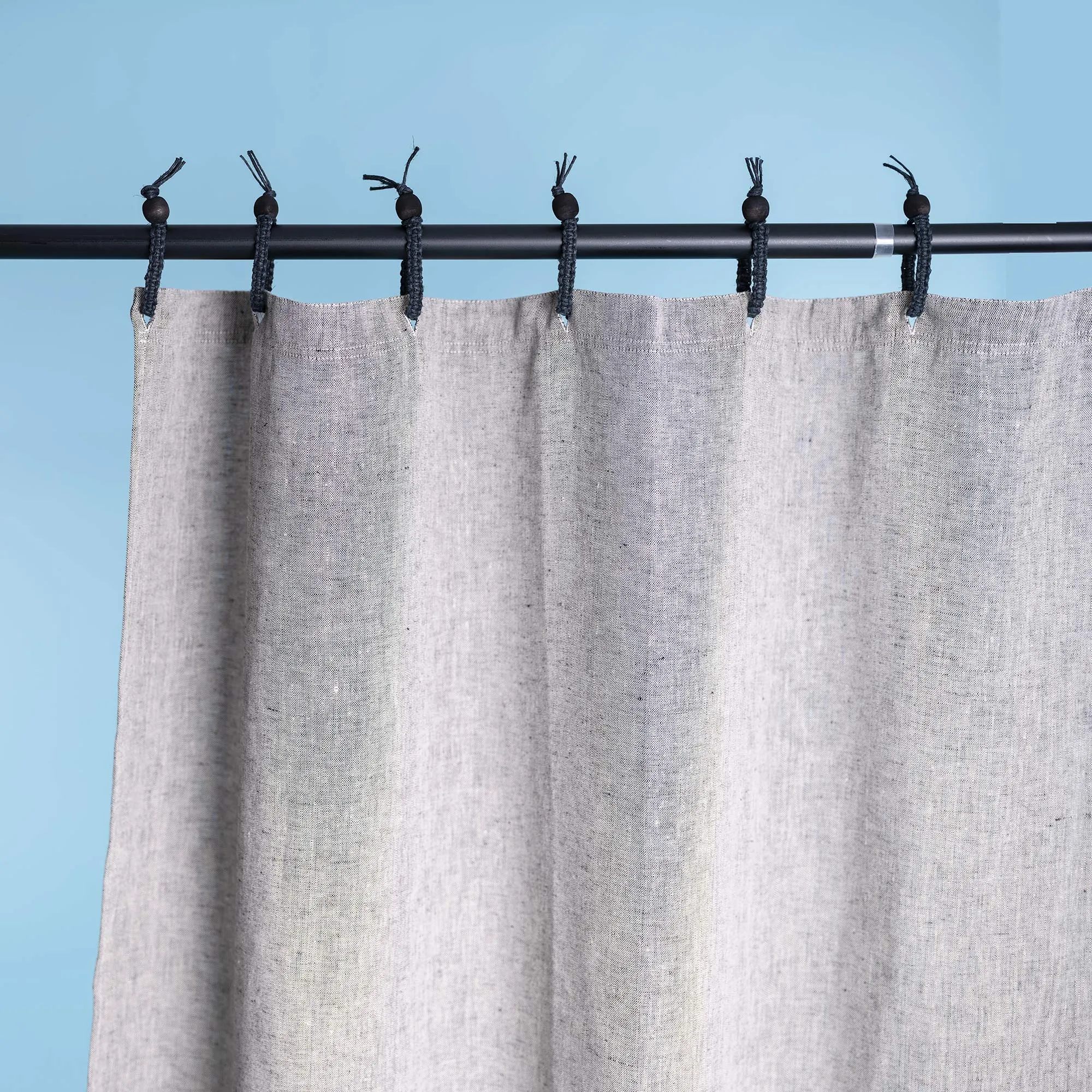 48x72 Hemp Shower Curtain 100% Organic (PVC-Free, Plastic-Free, Vinyl-Free) (Stall Size) (100% Biodegradable) (MONTEBELLO)