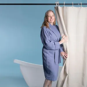 48x72 Hemp Shower Curtain 100% Organic (PVC-Free, Plastic-Free, Vinyl-Free) (Stall Size) (100% Biodegradable) (MONTEBELLO)