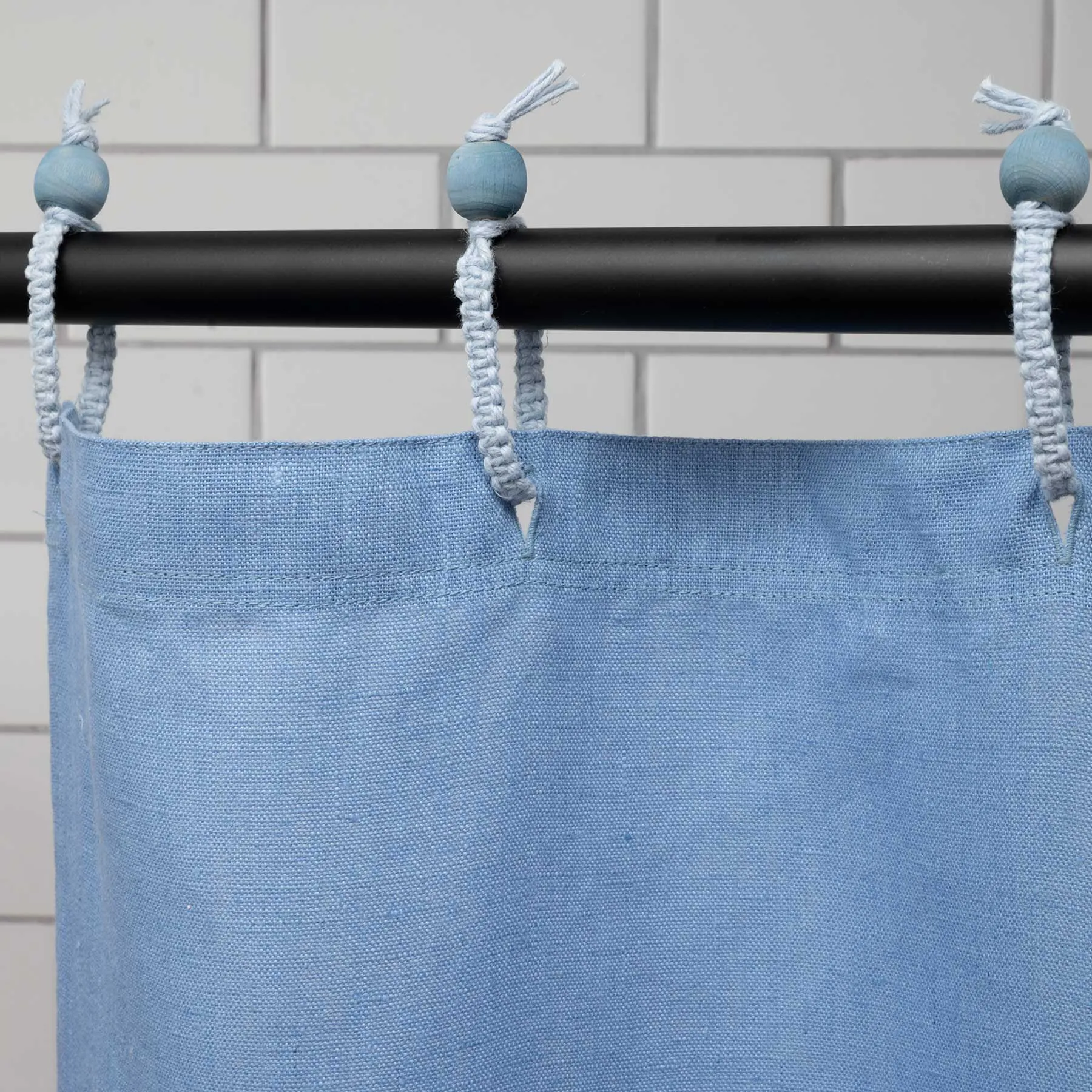 48x72 Hemp Shower Curtain 100% Organic (PVC-Free, Plastic-Free, Vinyl-Free) (Stall Size) (100% Biodegradable) (MONTEBELLO)