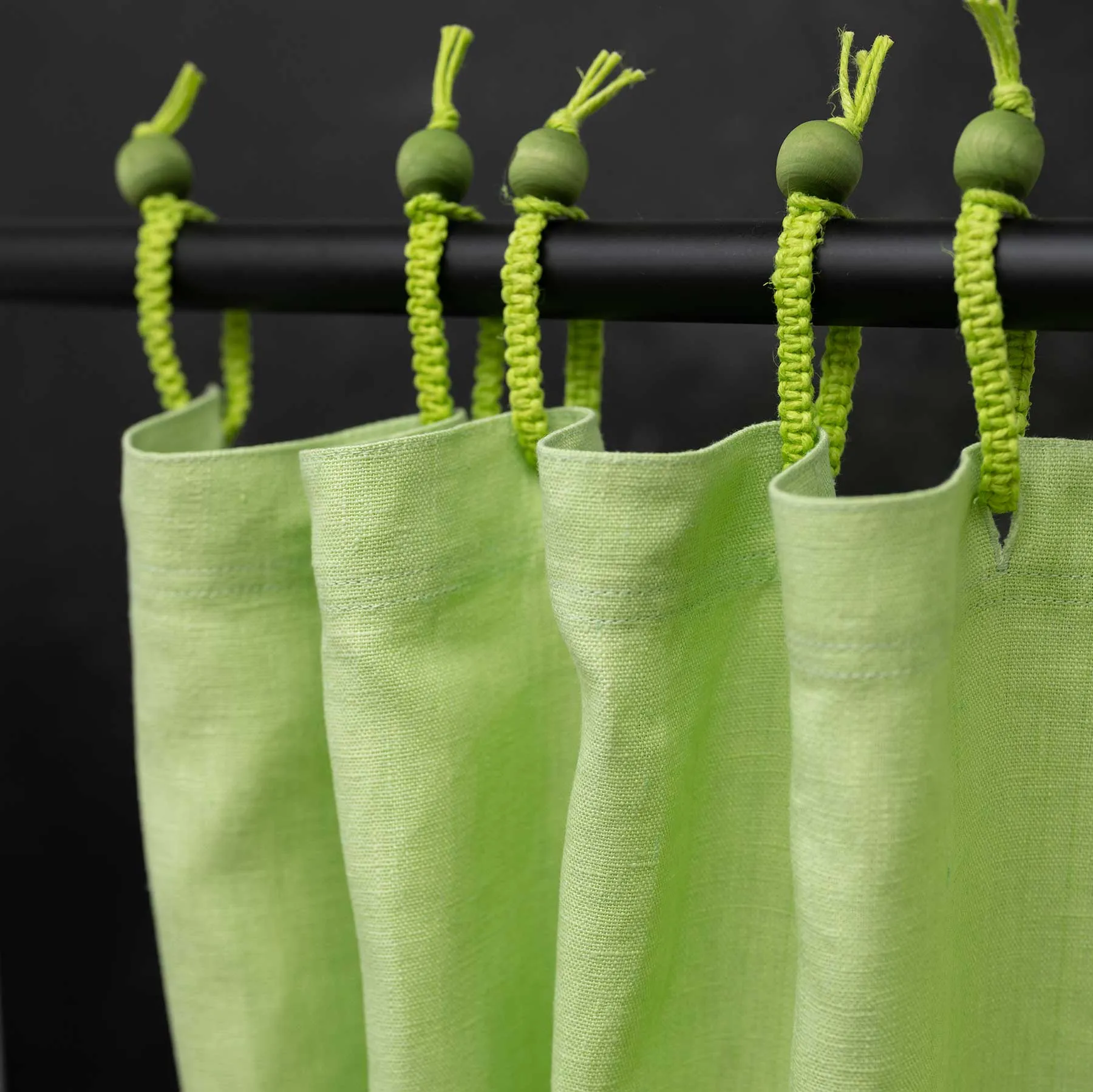 48x72 Hemp Shower Curtain 100% Organic (PVC-Free, Plastic-Free, Vinyl-Free) (Stall Size) (100% Biodegradable) (MONTEBELLO)