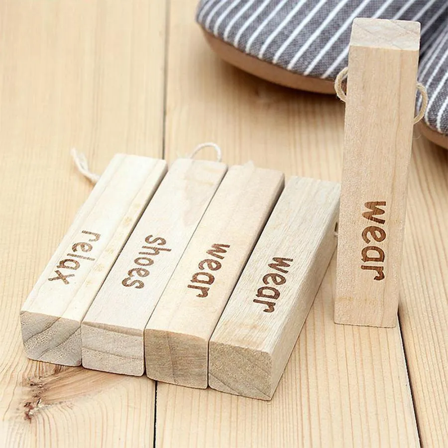 5 x Natural Camphor Wood for Shoes