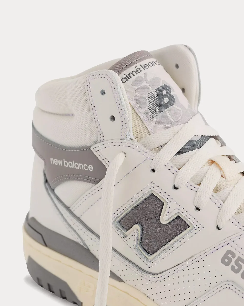 650 Team Away Grey With Sea Salt High Top Sneakers