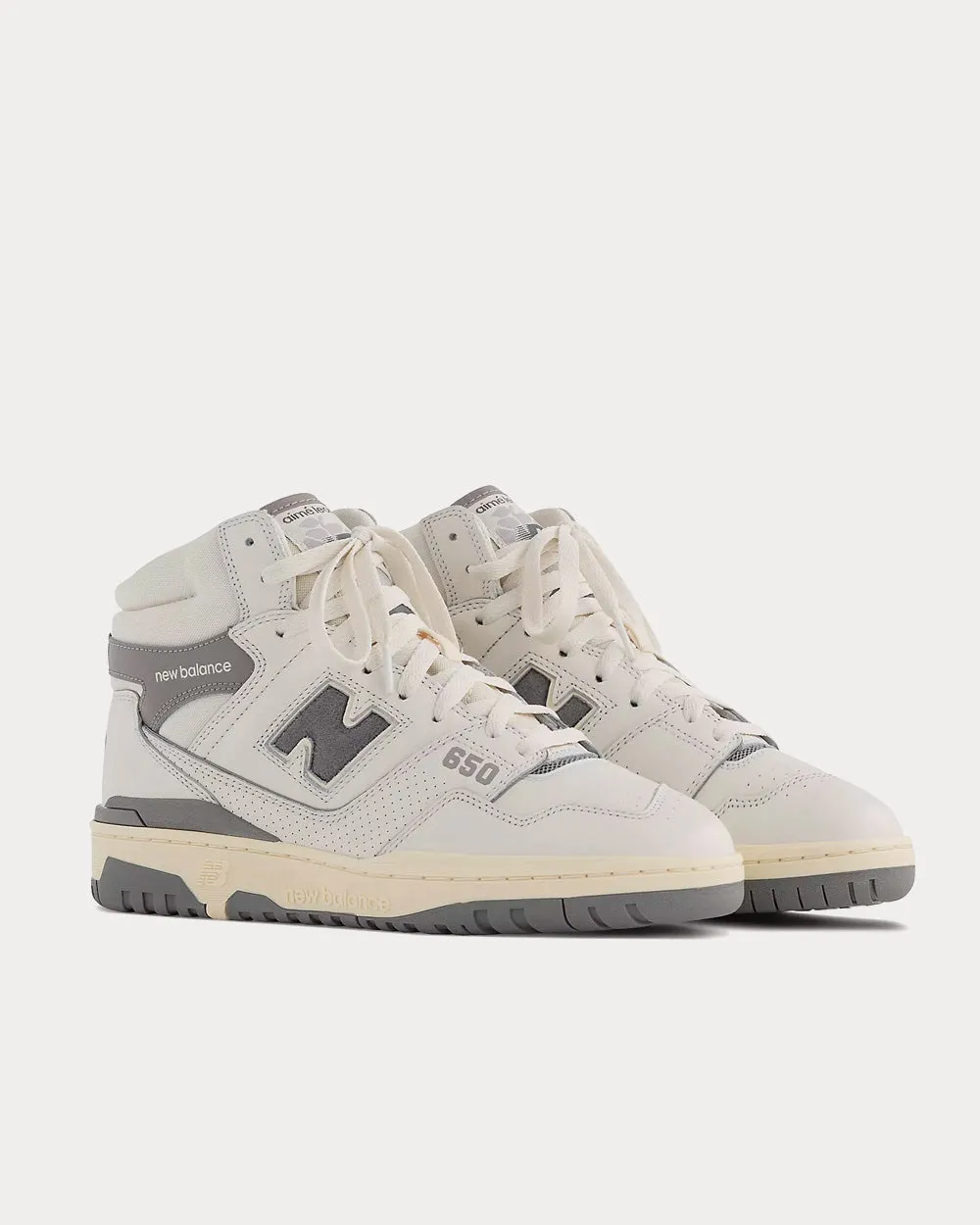 650 Team Away Grey With Sea Salt High Top Sneakers