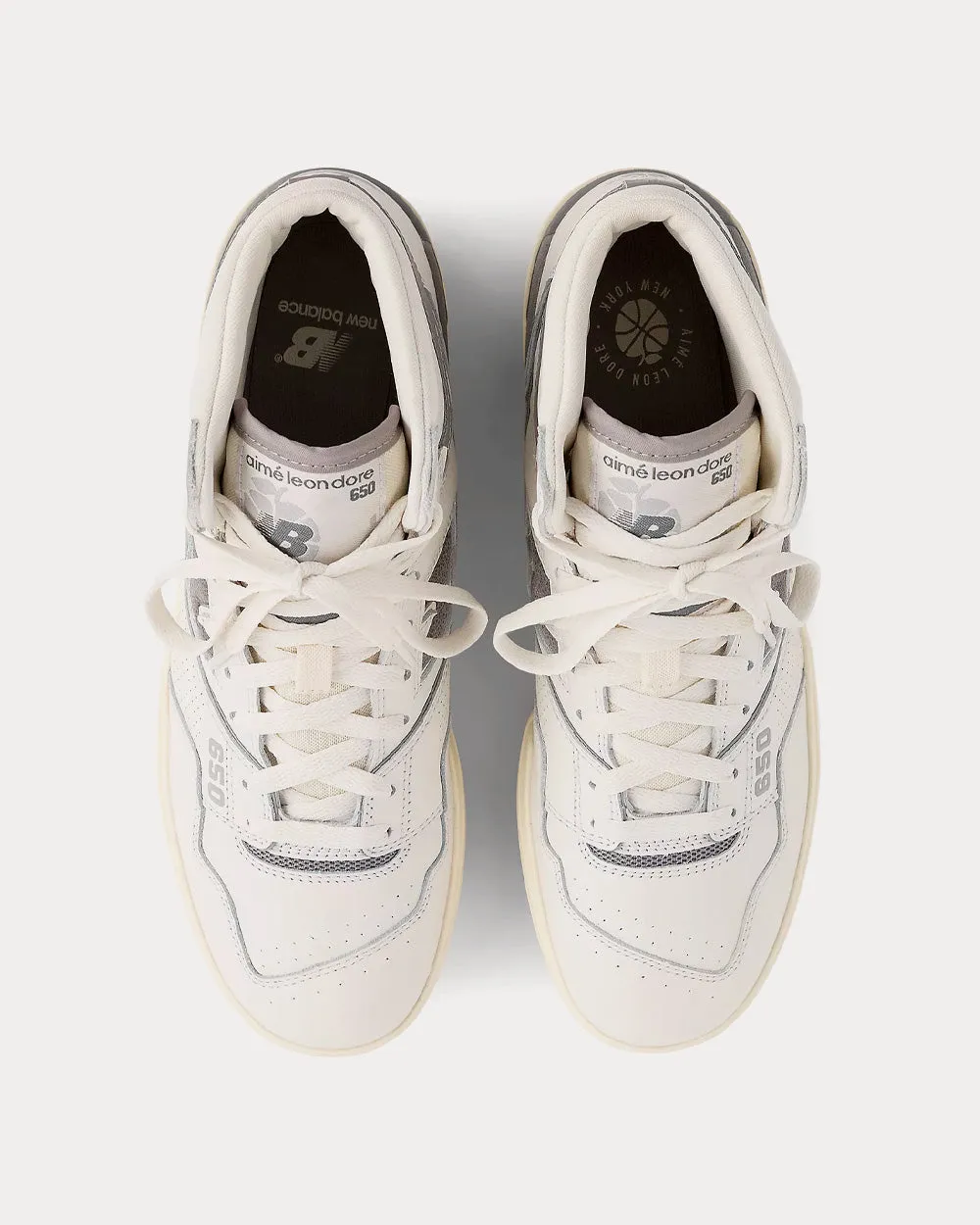 650 Team Away Grey With Sea Salt High Top Sneakers
