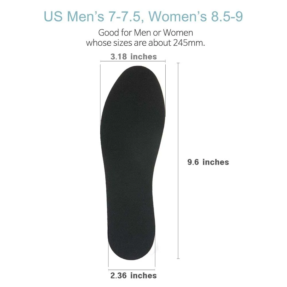 Adhesive Insoles That Absorb Sweat and Always Stay in Place for Sockless Shoes (Women's 8.5-9, Men's 7-7.5(245mm)) Women's 8.5-9, Men's 7-7.5(245mm)