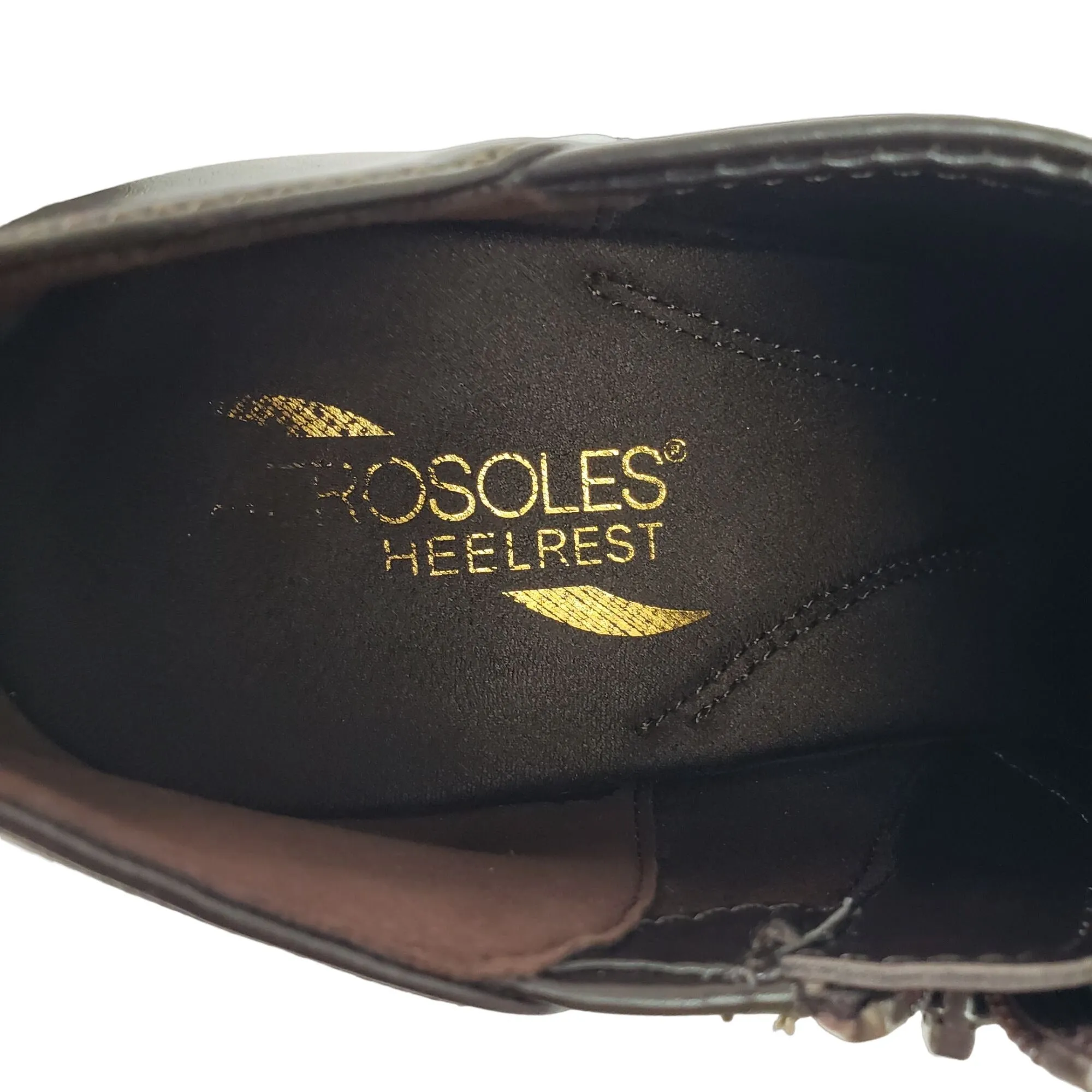 Aerosoles Vegan Leather Heeled Ankle Booties Size 9