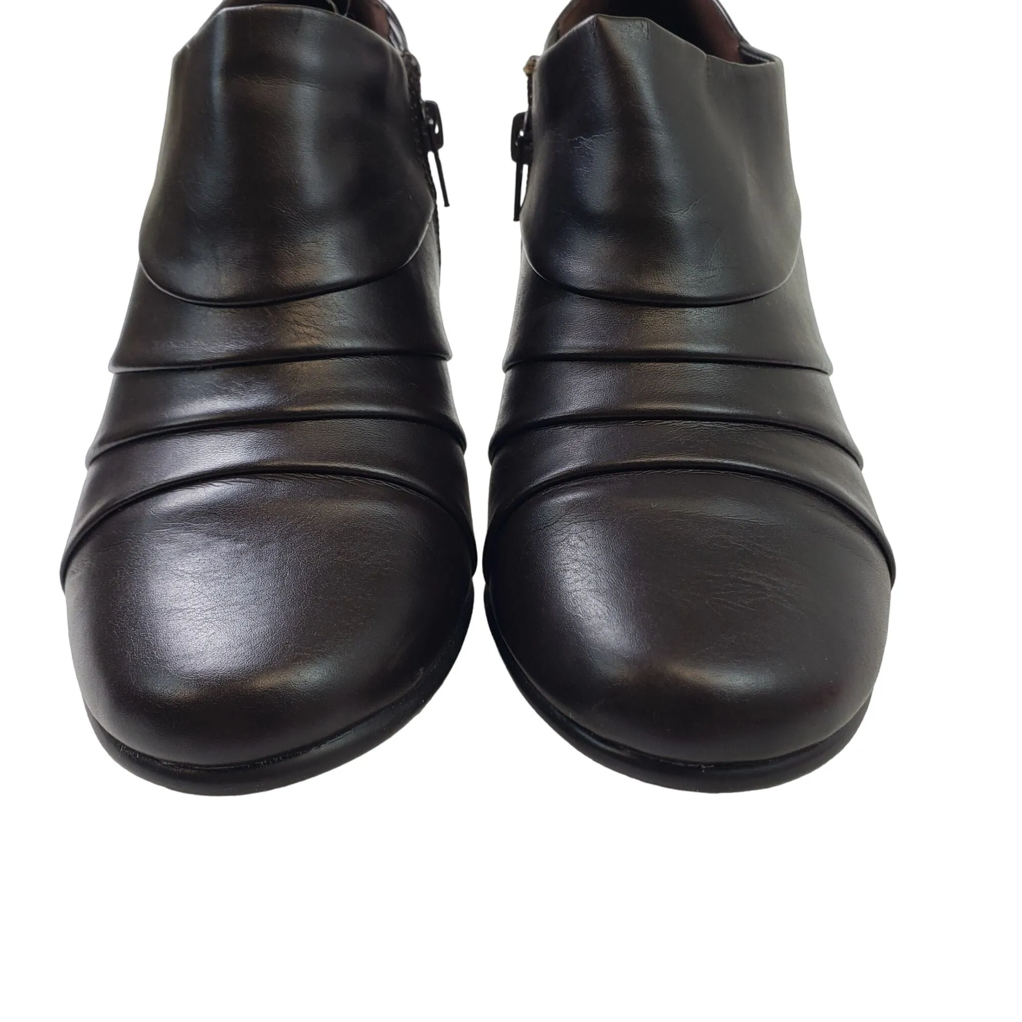 Aerosoles Vegan Leather Heeled Ankle Booties Size 9