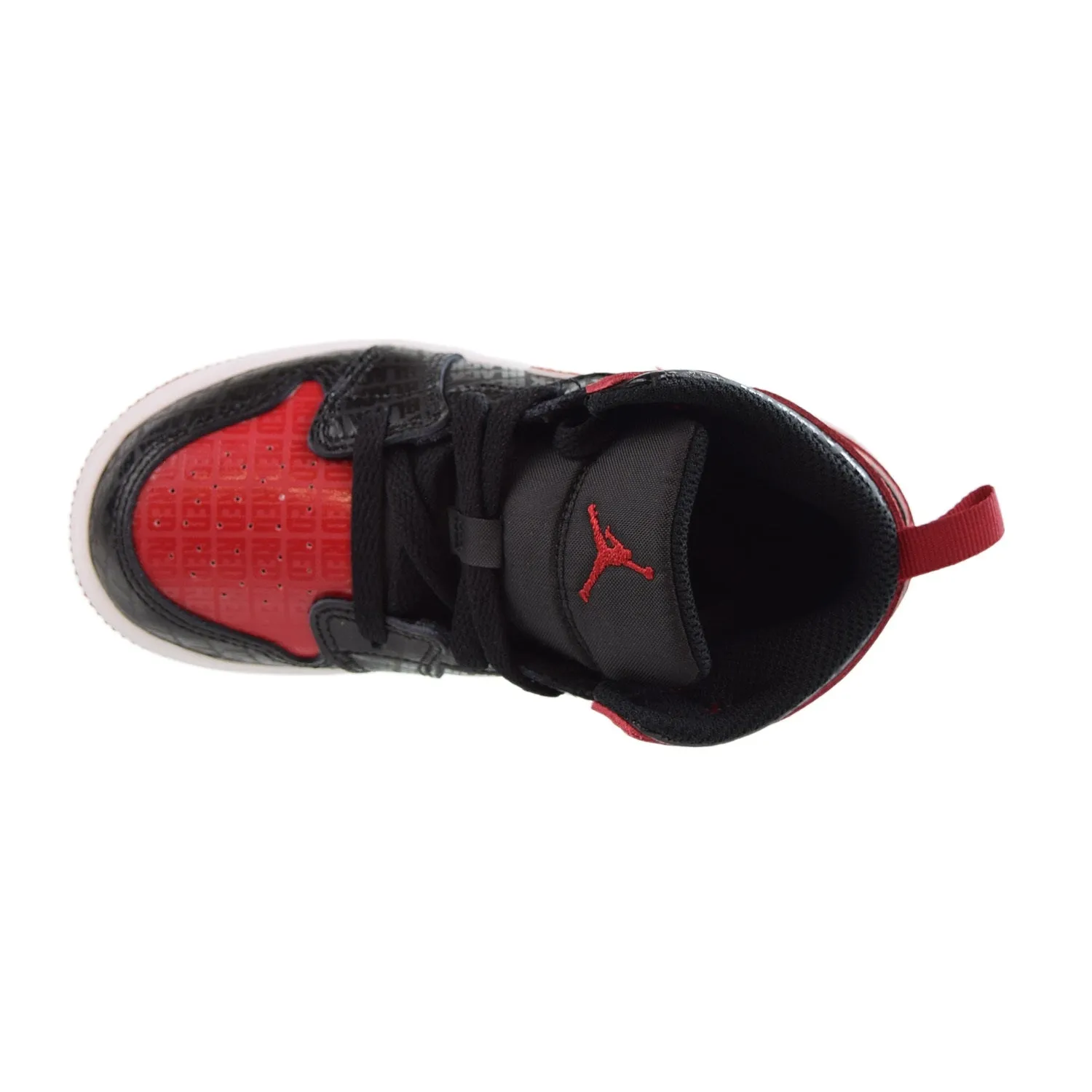 Air Jordan 1 Mid SS (TD) Toddlers Shoes Black-Red