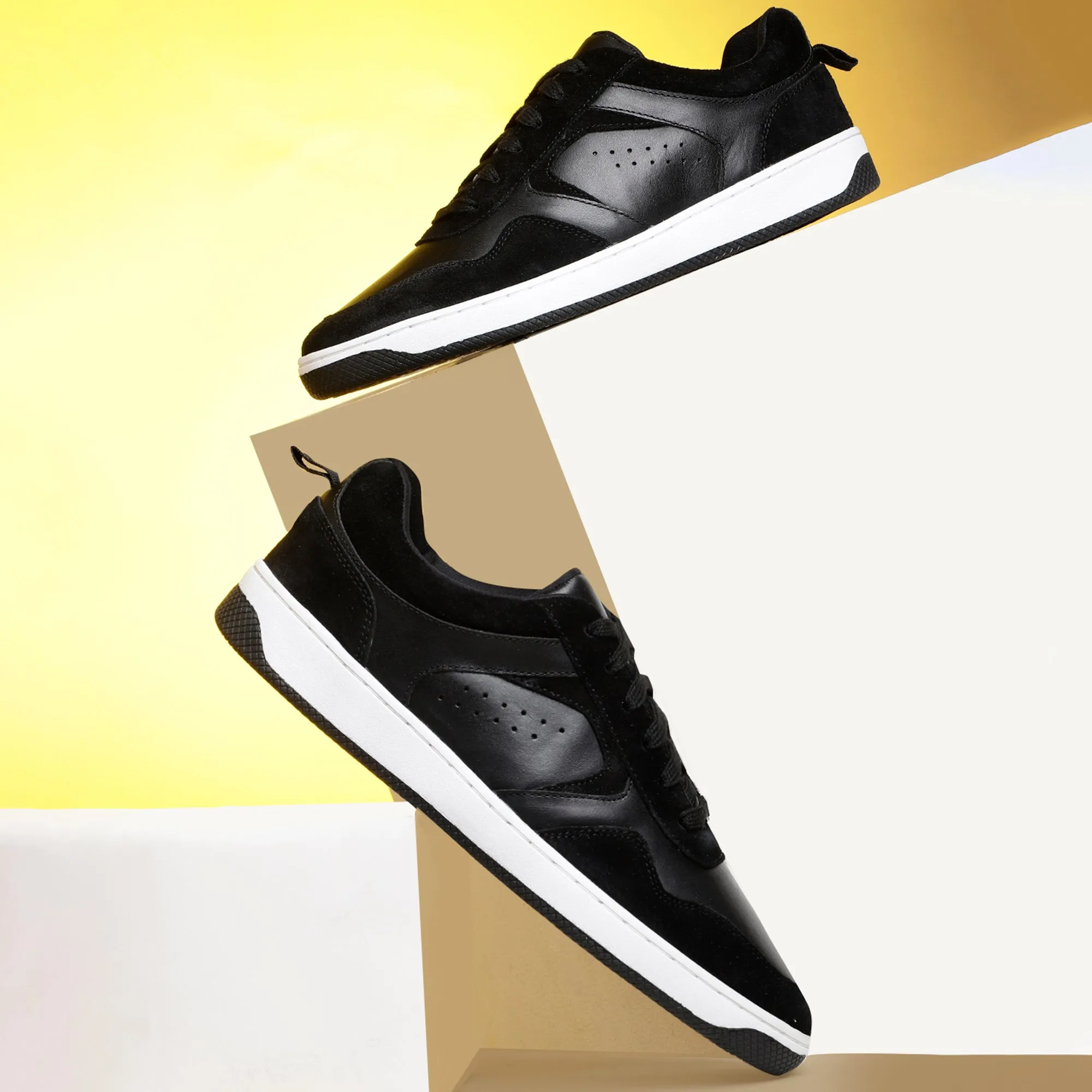 Albane Leather Sports Sneakers