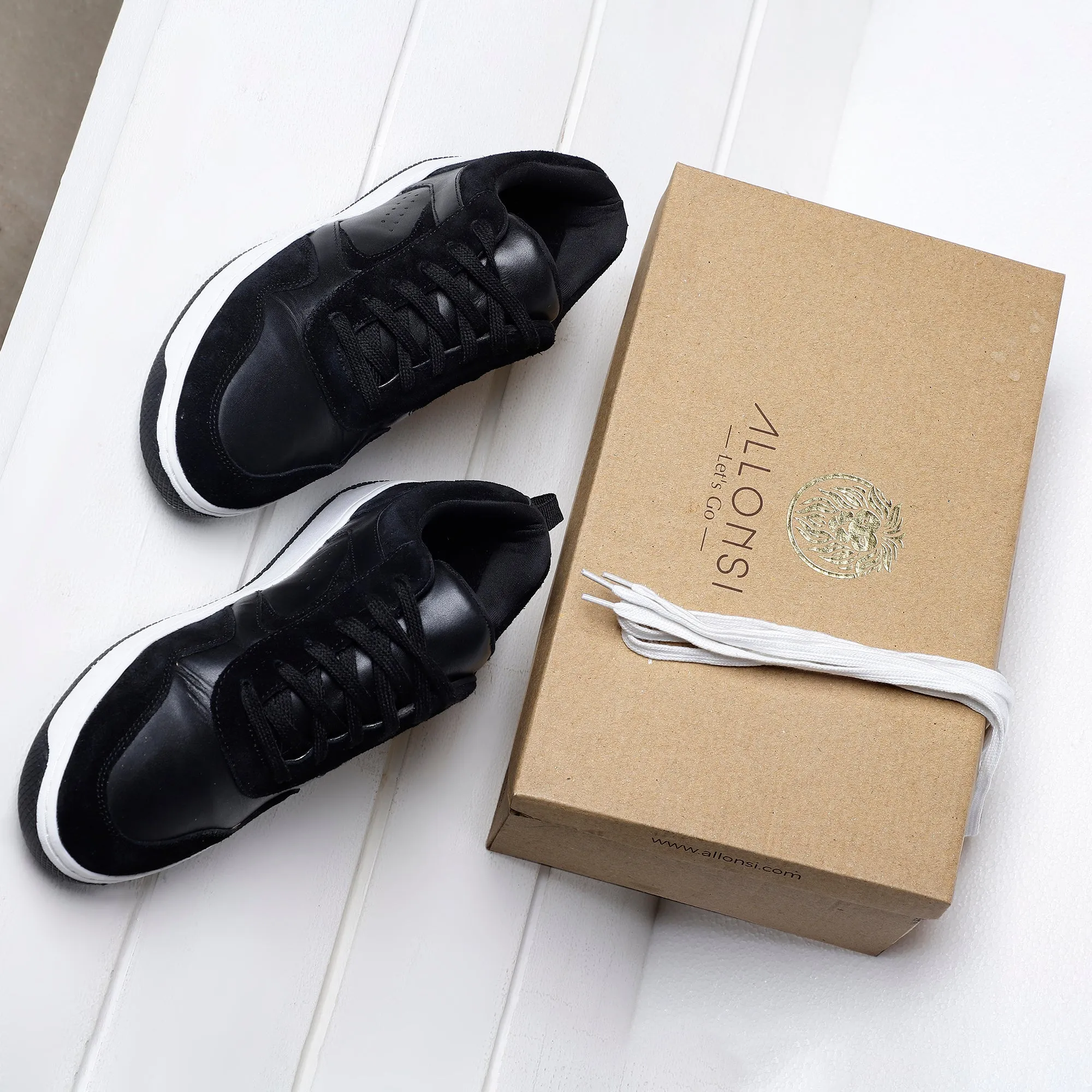 Albane Leather Sports Sneakers