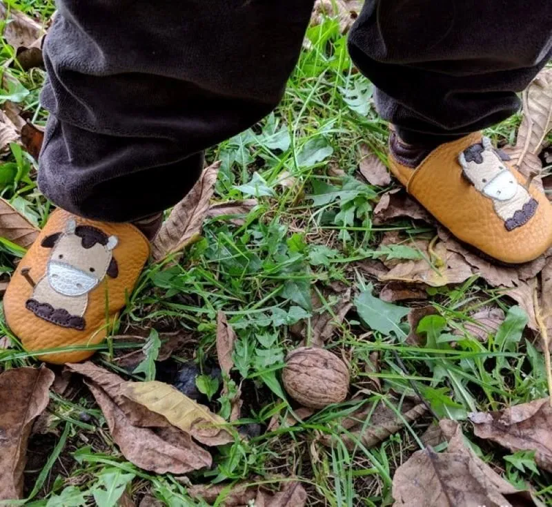Animals Leather Sole Barfotatofflor (Click for more animals)