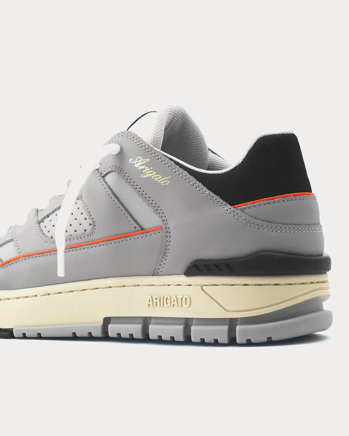 Area Lo Grey / Orange Low Top Sneakers