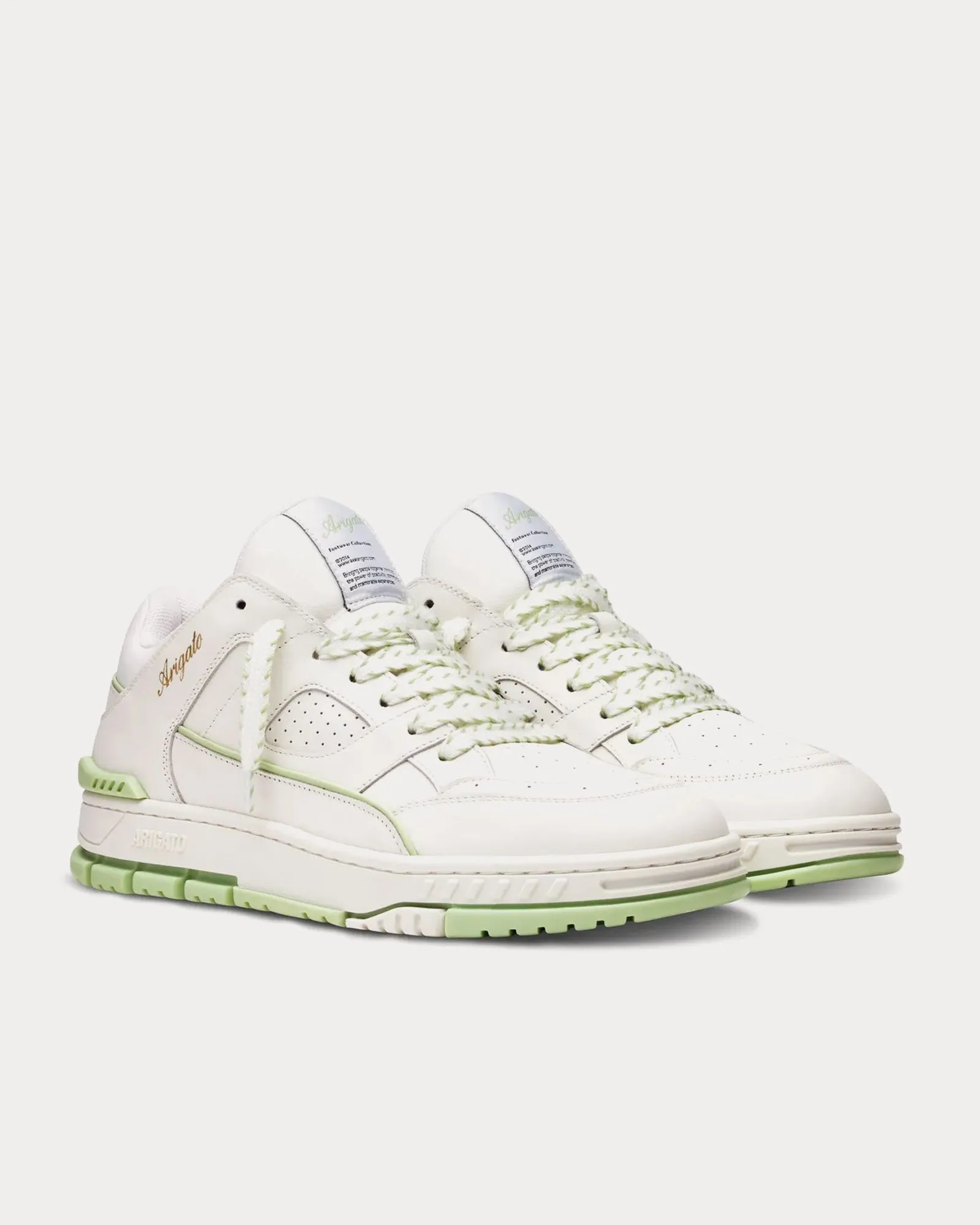 Area Lo Stitch Off White / Light Green Low Top Sneakers