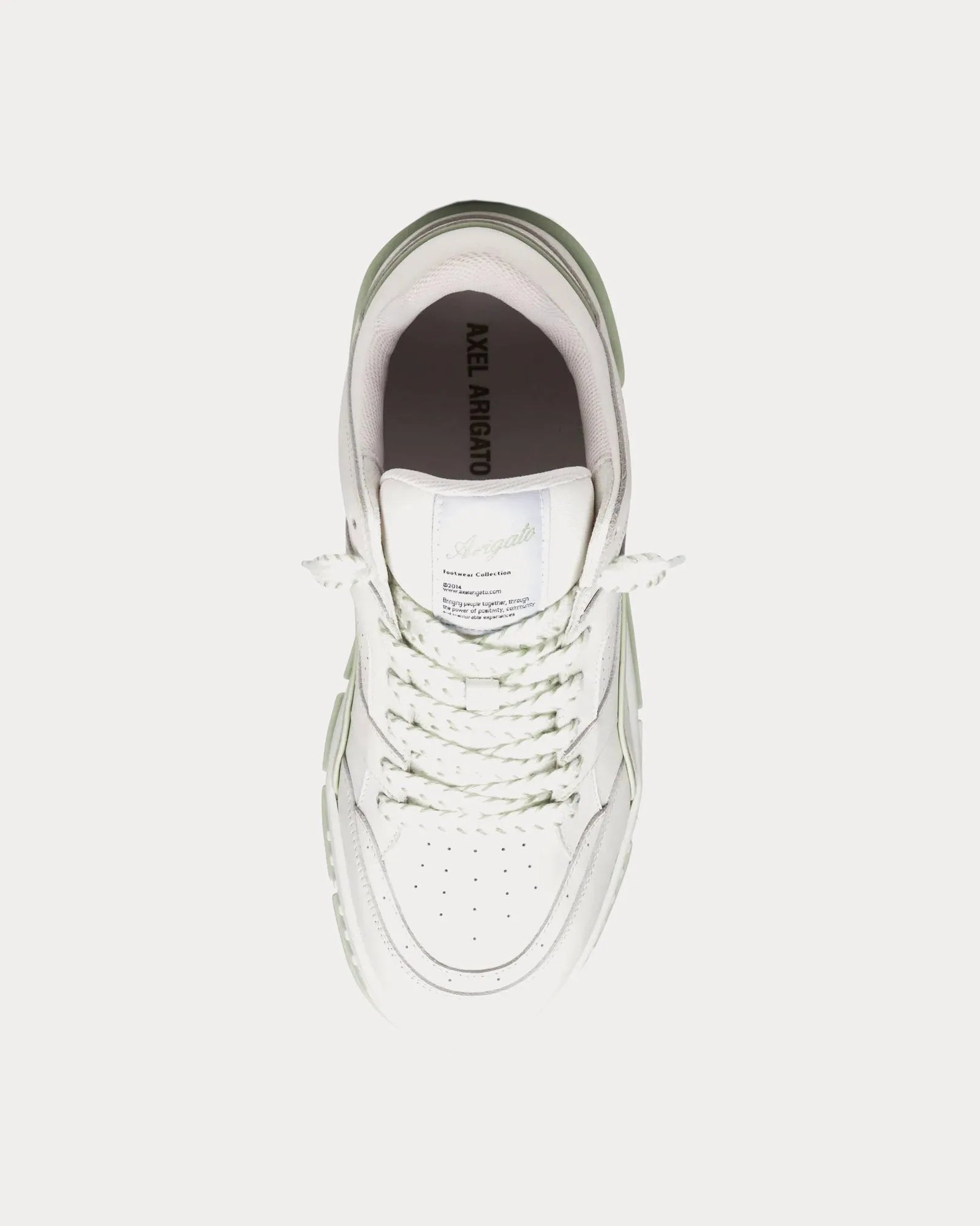 Area Lo Stitch Off White / Light Green Low Top Sneakers