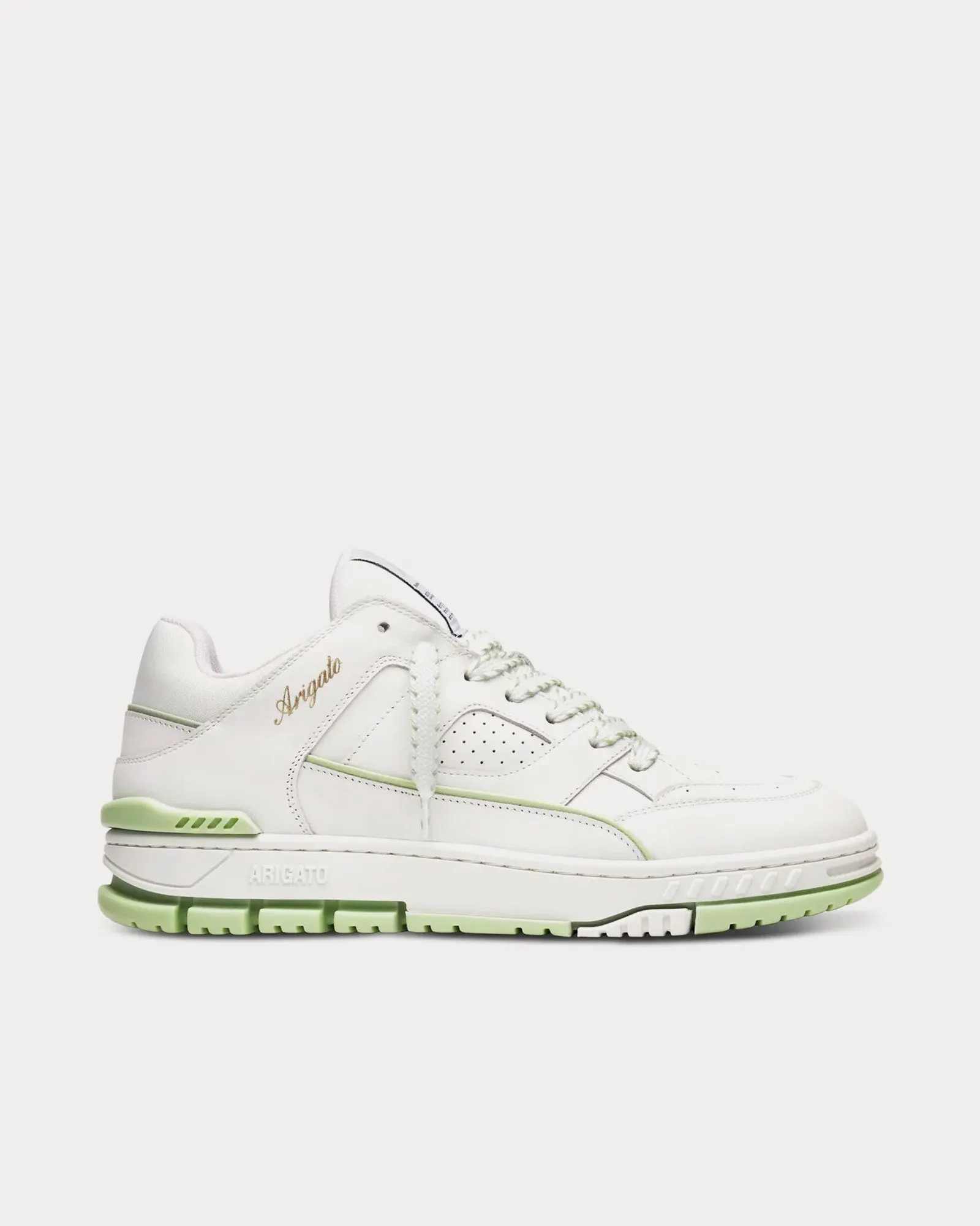 Area Lo Stitch Off White / Light Green Low Top Sneakers