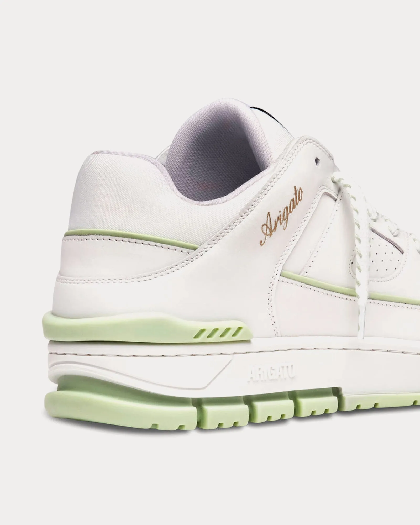 Area Lo Stitch Off White / Light Green Low Top Sneakers
