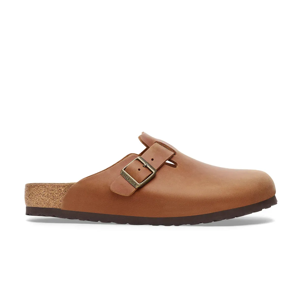 BIRKENSTOCK Boston Cognac Oiled Leather Clog