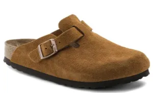 BIRKENSTOCK Boston Mink Suede with Softbed