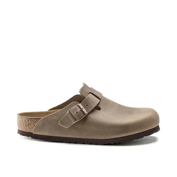 Birkenstock Boston Tabacco Brown Oiled Leather Narrow