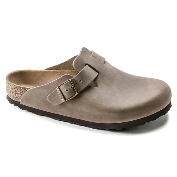 Birkenstock Boston Tabacco Brown Oiled Leather Narrow