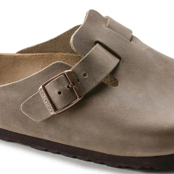 Birkenstock Boston Tabacco Brown Oiled Leather Narrow