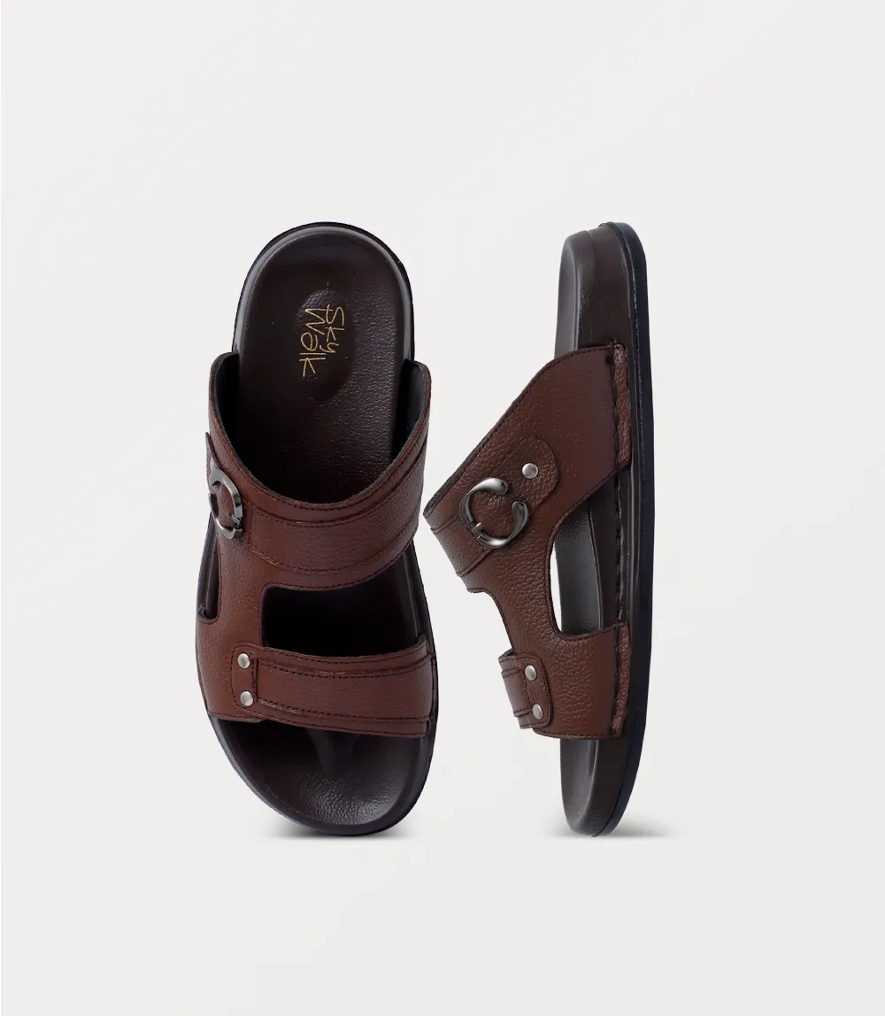 BM6864-TAN-Men Slipper