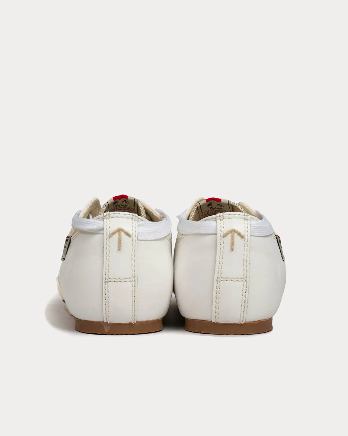 Bowling Shoe Leather White Low Top Sneakers