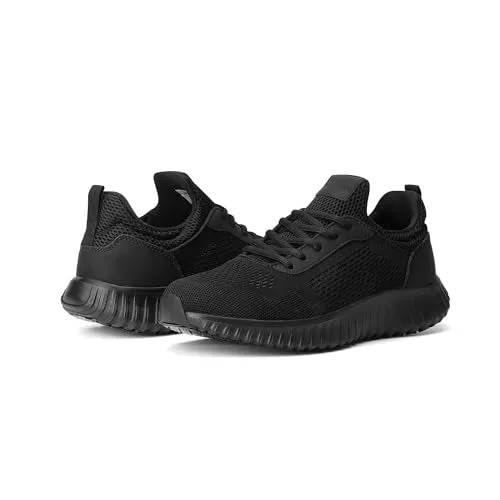 Bruno Marc Men's Non Slip Shoes, Lightweight Mens Work Shoes & Restaurant or Food Service Sneakers SBWO2302M, Black, Size 12