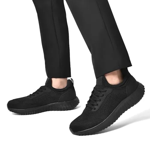 Bruno Marc Men's Non Slip Shoes, Lightweight Mens Work Shoes & Restaurant or Food Service Sneakers SBWO2302M, Black, Size 12