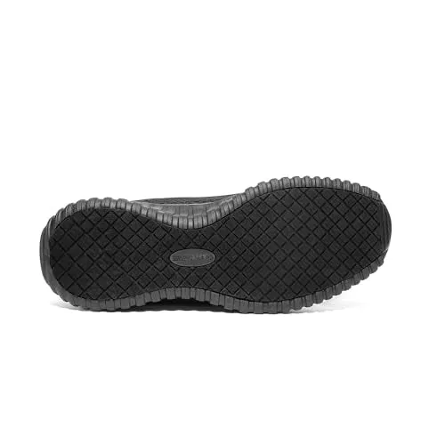 Bruno Marc Men's Non Slip Shoes, Lightweight Mens Work Shoes & Restaurant or Food Service Sneakers SBWO2302M, Black, Size 12
