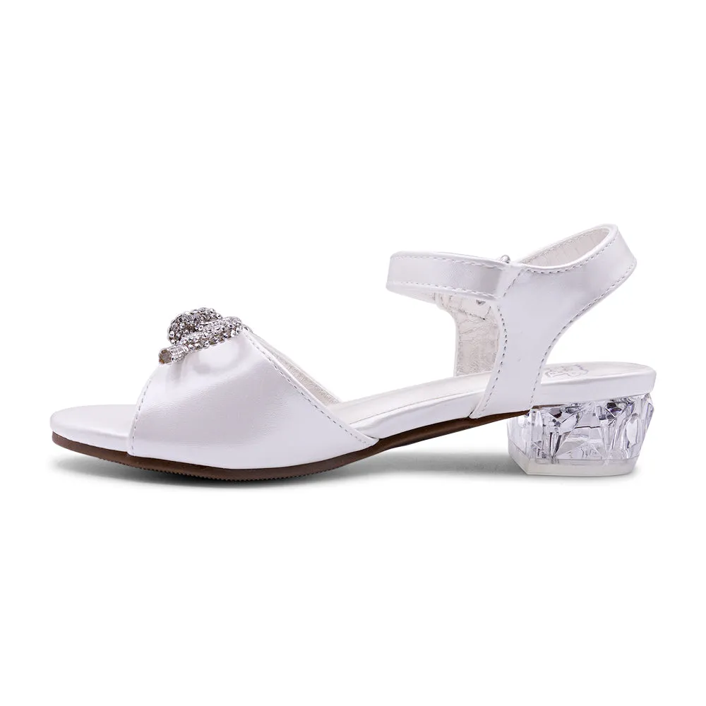 BubbleGummers CRYSTIE Glass Heel Shoe for Little Girls