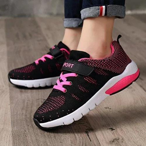 Caitin Kids Running Tennis Shoes Lightweight Casual Walking Sneakers for Boys and Girls, 1#rose, 13 M US Little Kid