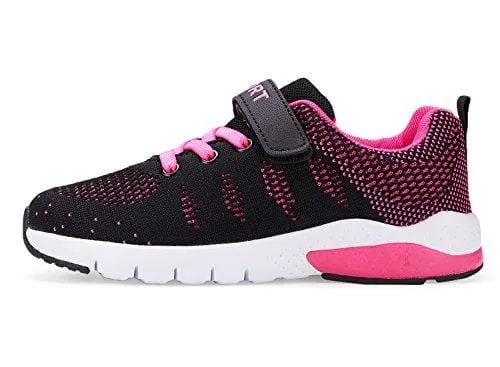 Caitin Kids Running Tennis Shoes Lightweight Casual Walking Sneakers for Boys and Girls, 1#rose, 13 M US Little Kid