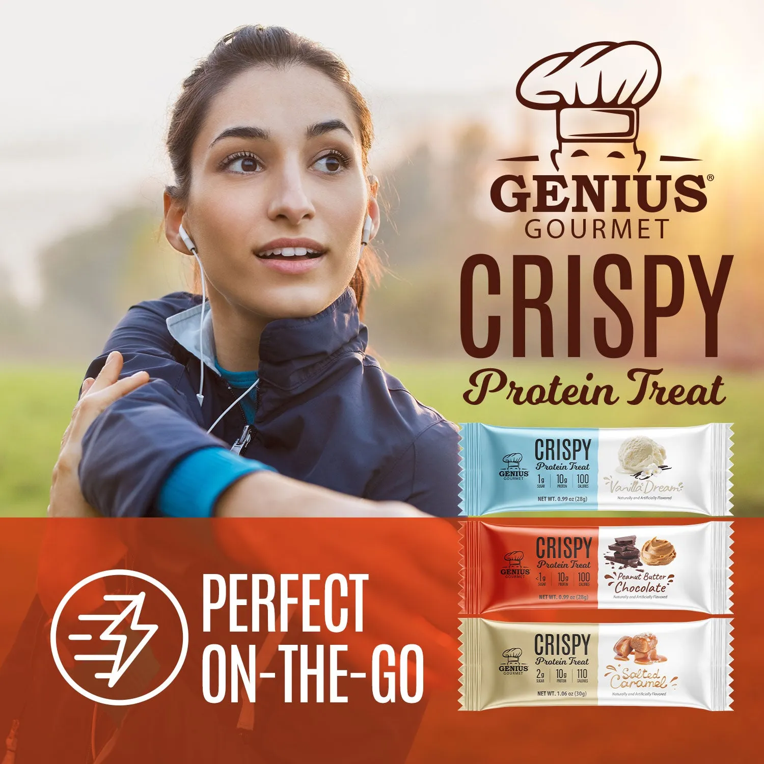 Crispy Protein Treat - Peanut Butter Chocolate - 10 Count