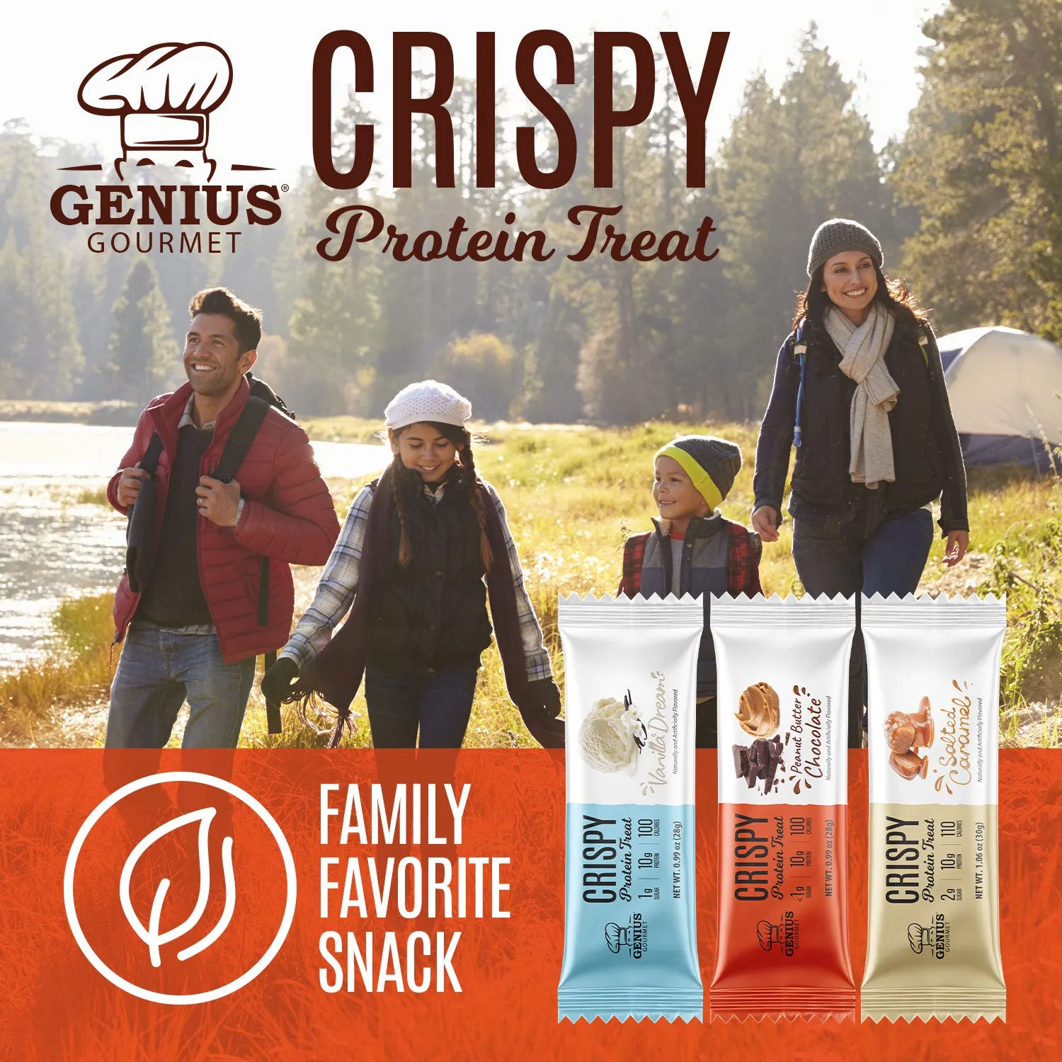 Crispy Protein Treat - Peanut Butter Chocolate - 10 Count