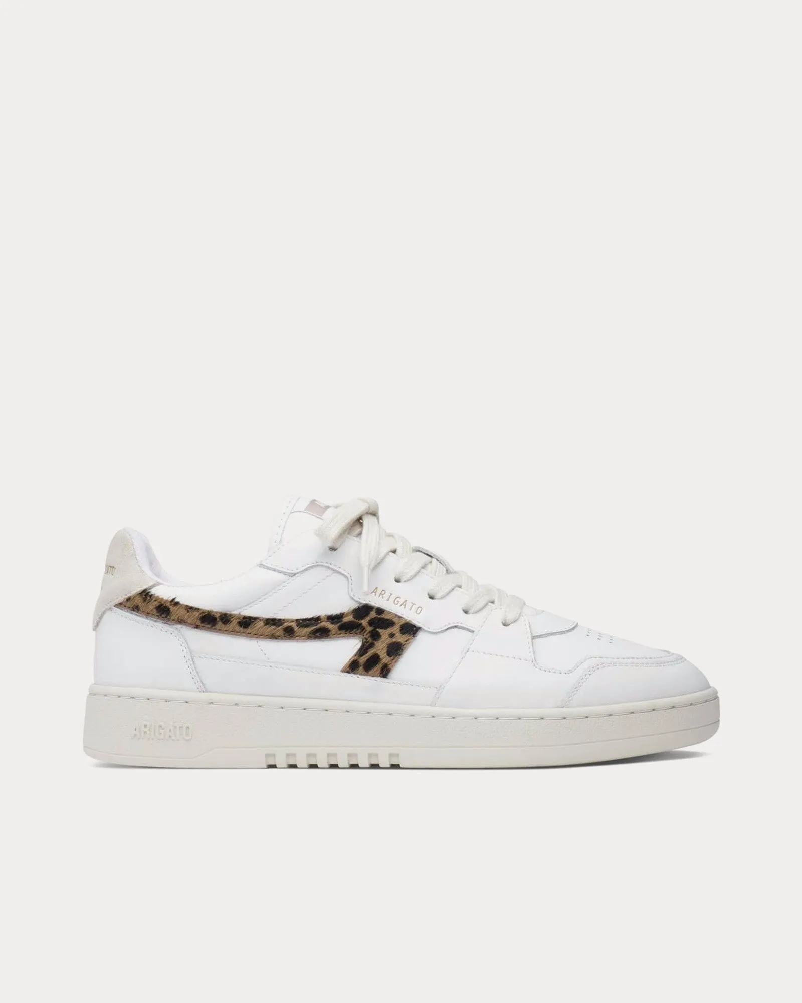 Dice-A White / Leopard Low Top Sneakers