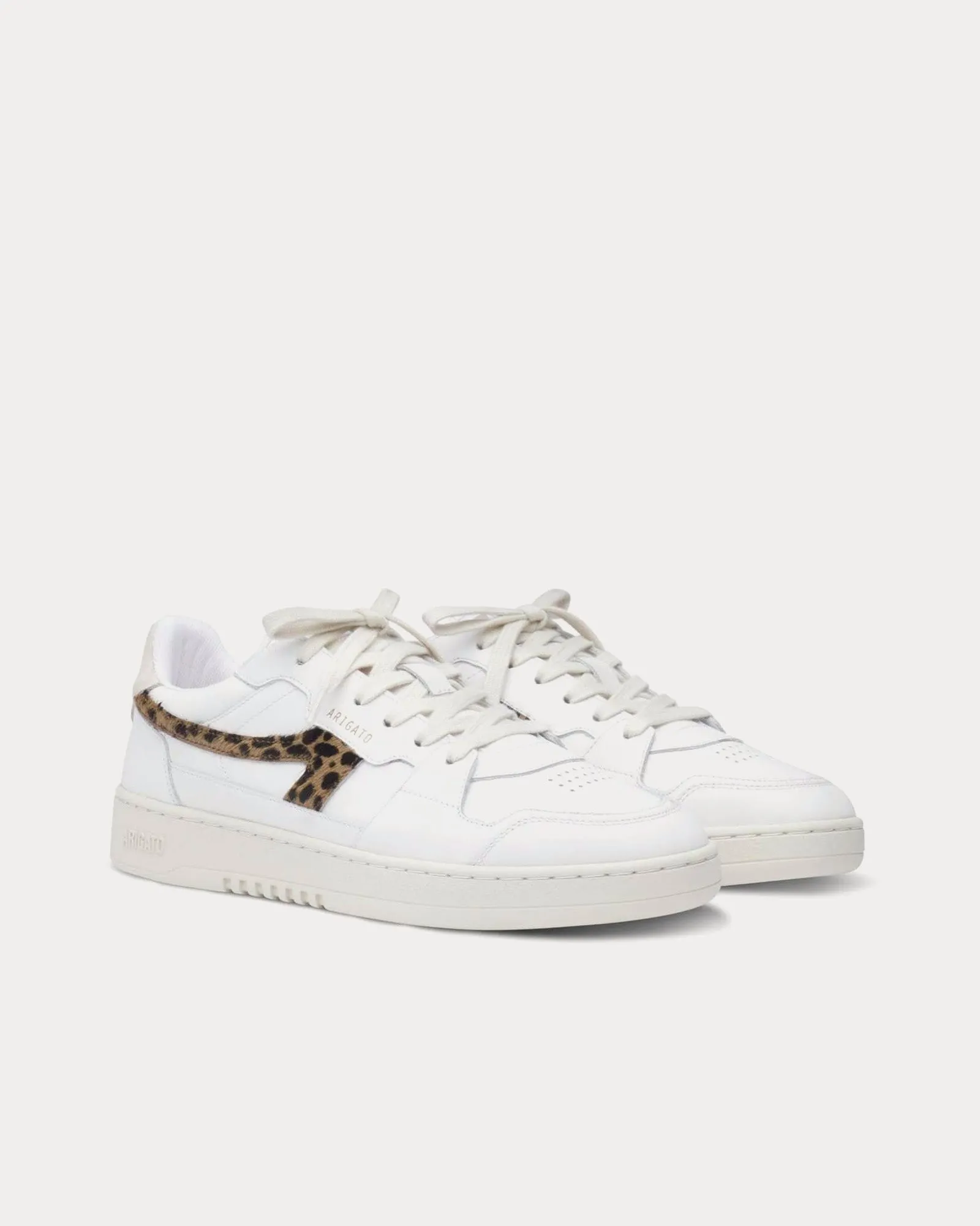 Dice-A White / Leopard Low Top Sneakers