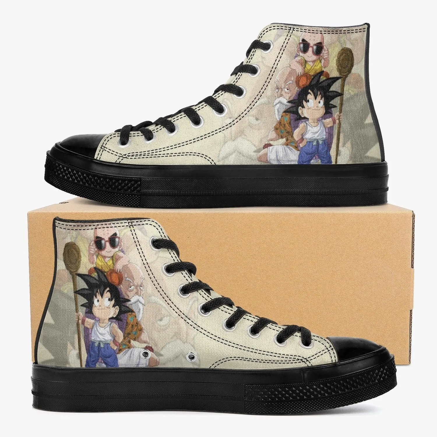Dragonball Z Goku Krillin and Ded A-Star High Anime Shoes
