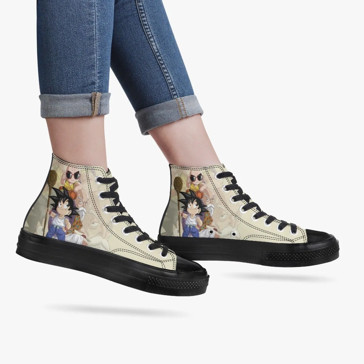 Dragonball Z Goku Krillin and Ded A-Star High Anime Shoes