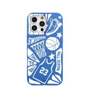 Electric Blue Ball Season iPhone 16 Pro Max Case