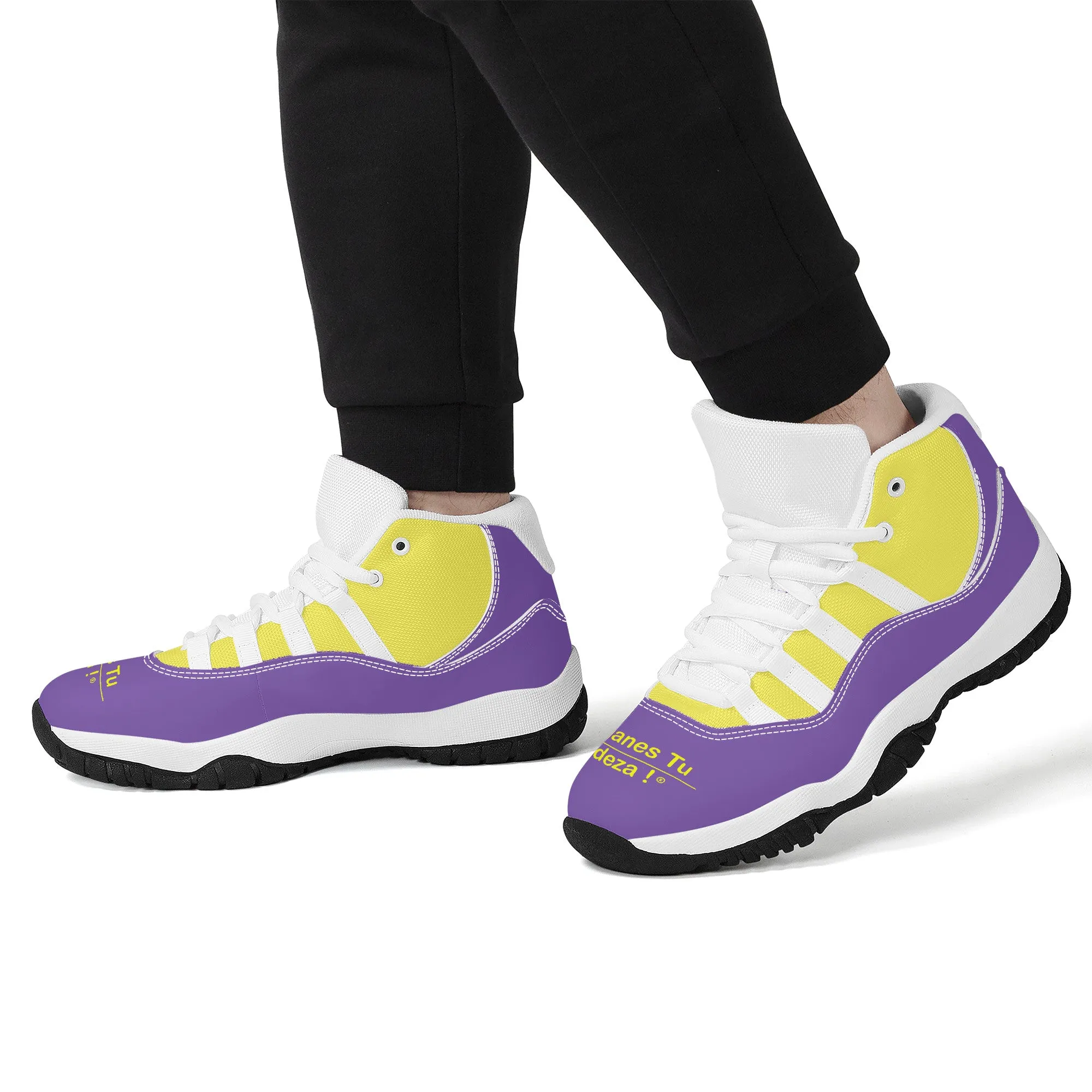 Espanol High Top Air Retro Sneakers - White