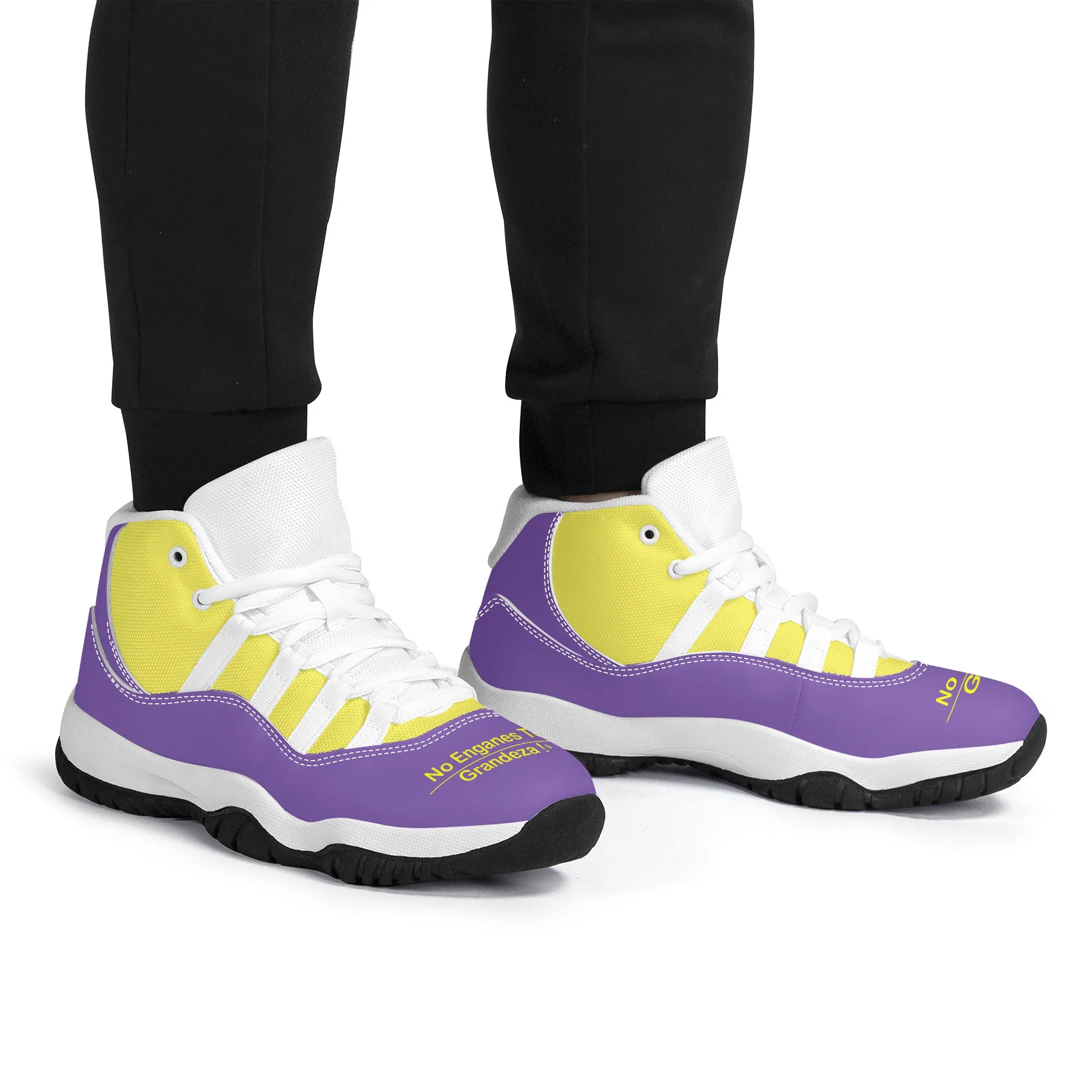 Espanol High Top Air Retro Sneakers - White